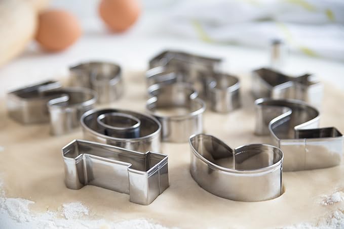 Fox Run 3640 Number Cookie Cutter Set, Stainless Steel, 10-Piece