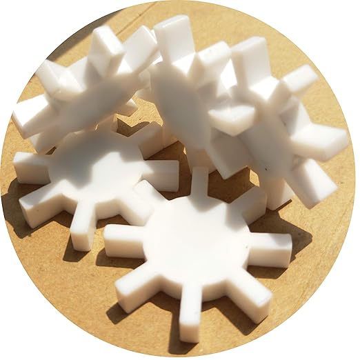 (Set of 3) Magnetic Stirrer Stir Bar PTFE Magnetic Mixer Stir Bars Gear Shape
