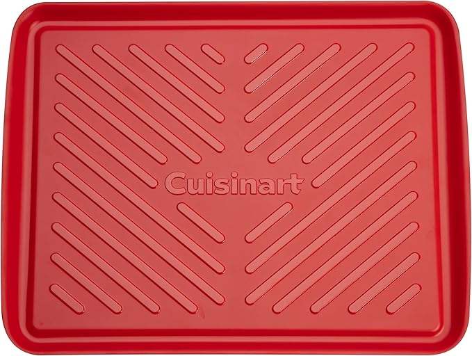 Cuisinart CPK-210 Grilling Prep and Serve Trays, Black and Red Large 18” x 14.5”