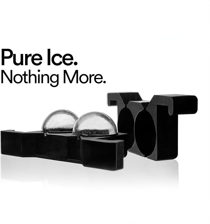 Clear Ice Maker Set – Crystal Clear Ice Ball & Cube Molds for Whiskey and Cocktails | Dilution-Free Directional Freezing Design | Easy Removal