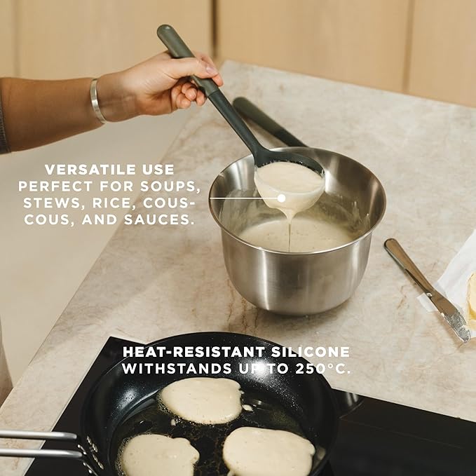 EVA SOLO Green tool ladle | Does not scratch or damage cookware - can be used on all types of coating | Dishwasher Safe | Danish Design & Functionality | Green Tools Kitchen Gadgets & Accessories