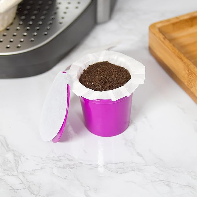 Perfect Pod EZ-Cup 2.0 Starter Pack | 1-Stream Reusable K Cup Coffee Pod Capsule with 25 Disposable Paper Filters (Starter Pack)