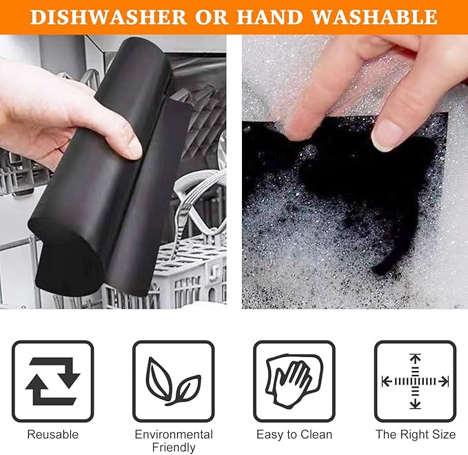 5 PCS Teflon Mats Oven Liner Compatible with Cuisinart Air Fryer Toaster Oven, Air Fryer Liners Reusable for Cuisinart Air Fryer Accessories