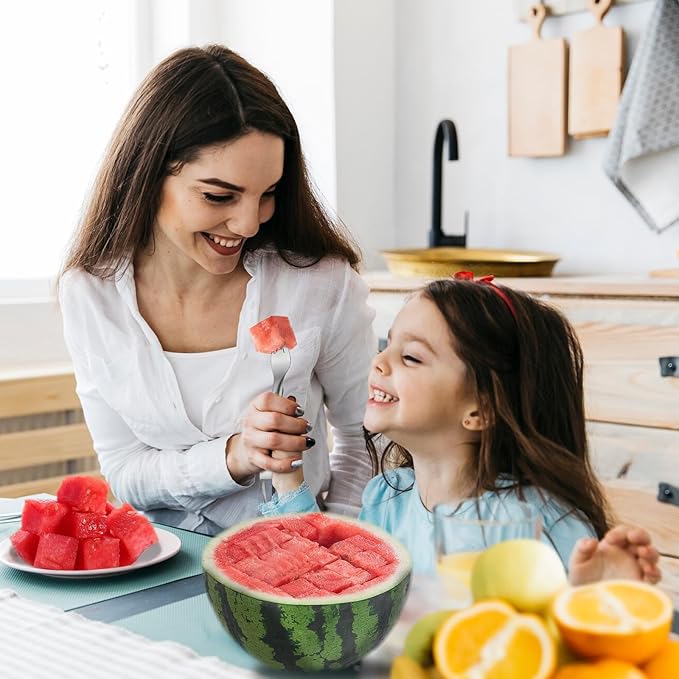 GoHere watermelon cutter 2-in-1 stainless steel fruit watermelon slicer kitchen gadgets watermelon cutter slicer tool (1PCS)