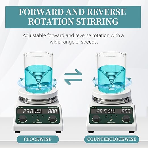 LHS-300PRO Magnetic Stirrer Hot Plate with Probe - 5L Capacity, 300°C, 100-1500 RPM, 5.5" Hotplate