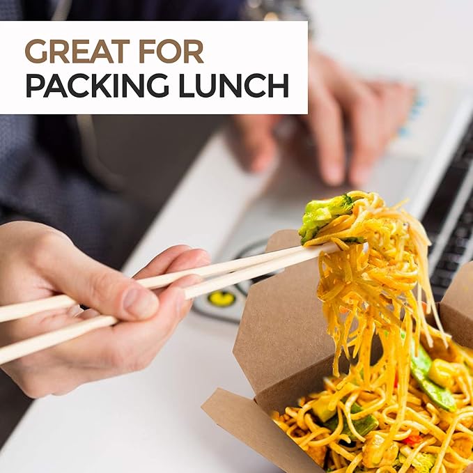 Take Out Food Containers Microwaveable Kraft Brown Take Out Boxes 45 oz (50 Pack) Leak and Grease Resistant Food Containers - Recyclable Lunch Box - To Go Containers for Restaurant, Catering and Party