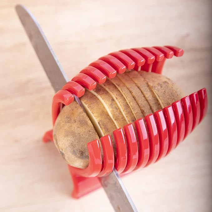 Tomato Slicer Holder Kit Tool Cutting Guide Onion Potato Pepper Prep
