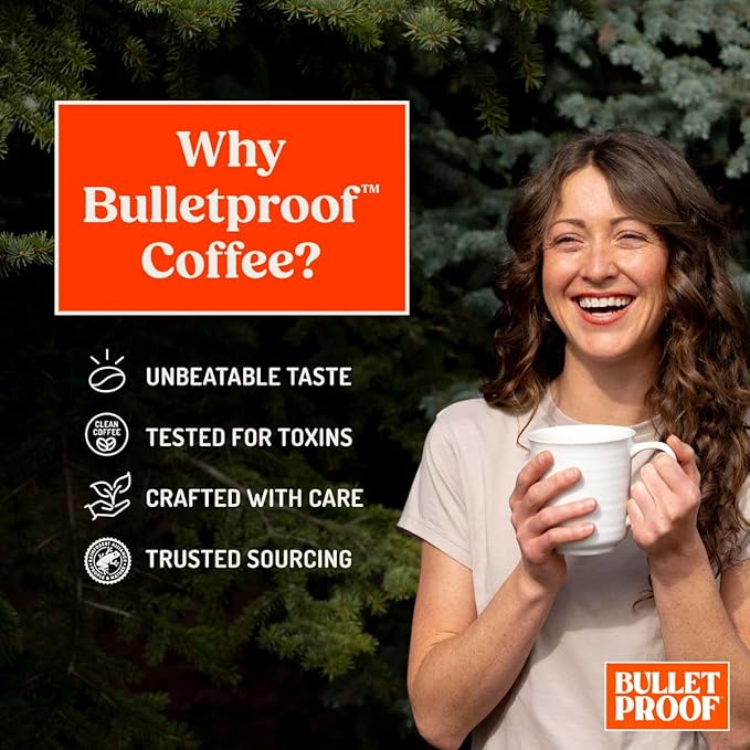 Bulletproof Original Medium Roast Ground Coffee,100% Arabica Coffee, Clean Coffee Tested for Toxins, Sustainably Sourced, 12 Ounces