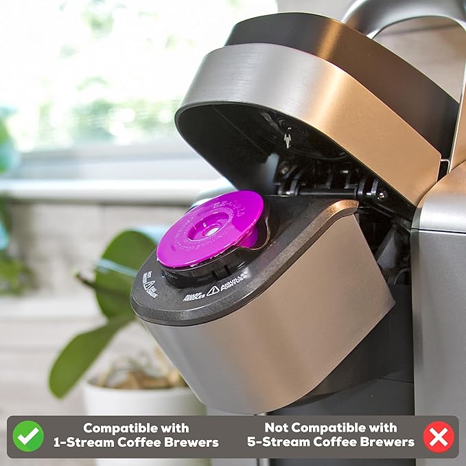 Perfect Pod EZ-Cup 2.0 Starter Pack | 1-Stream Reusable K Cup Coffee Pod Capsule with 25 Disposable Paper Filters (Starter Pack)