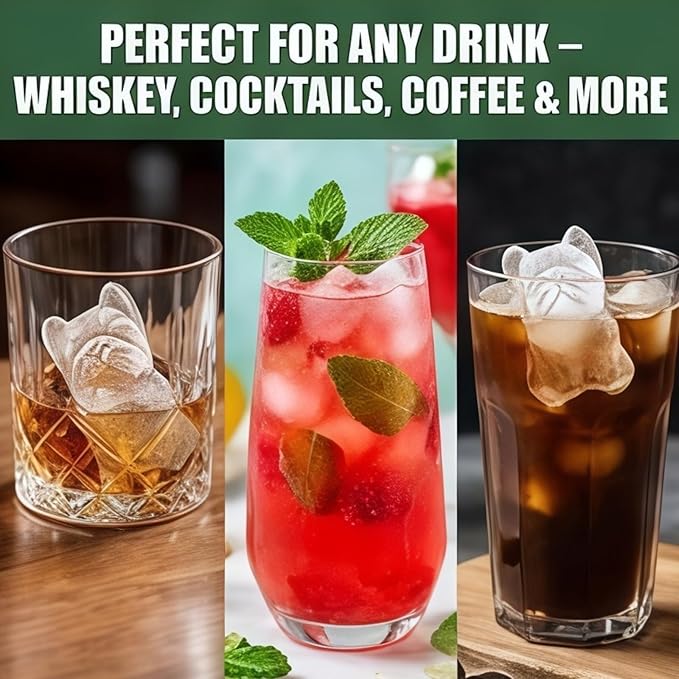 2026 New 3D Cat Ice Cube Mold: Bulldog Whiskey Ice Cube Mold Tray Set Molds Small For Freezer Mini Cat Shaped Silicone Tiny Block Shaved Plunge Cooler Cute Cocktails With Lid Fancy (French Bulldog)