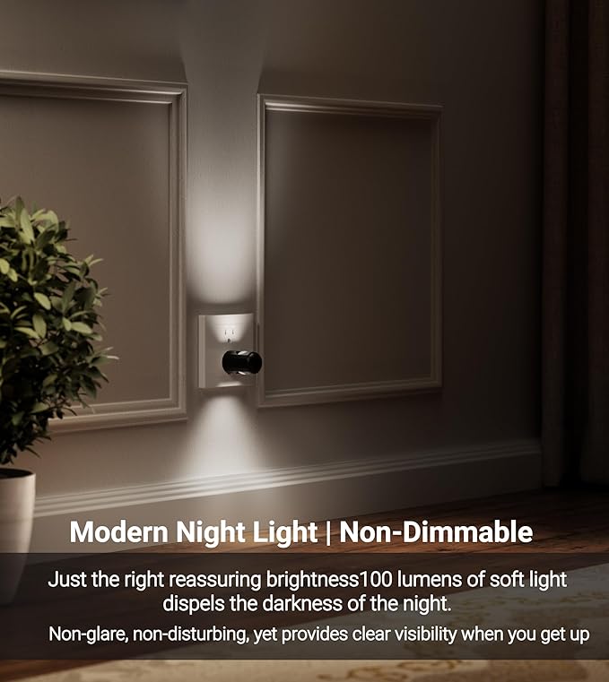 TSEXES Plug-in LED Night Lights,Automatic Night Lights Plug into Wall,Dusk to Dawn Sensor 4000K,Bathroom, Hallway, Bedroom,Kitchen, Stairways, Non-Dimmable,6 Pack
