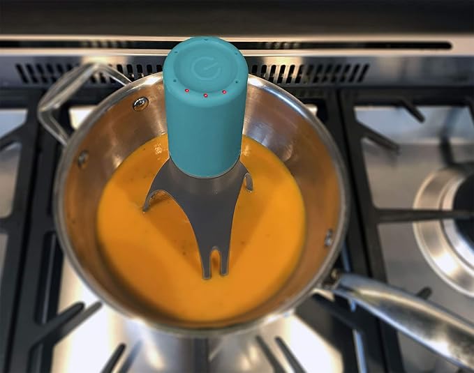 Uutensil Stirr - The Unique Automatic Pan Stirrer - With LED Speed Indicator, Teal