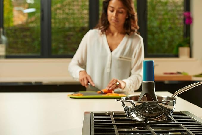Uutensil Stirr - The Unique Automatic Pan Stirrer - With LED Speed Indicator, Teal