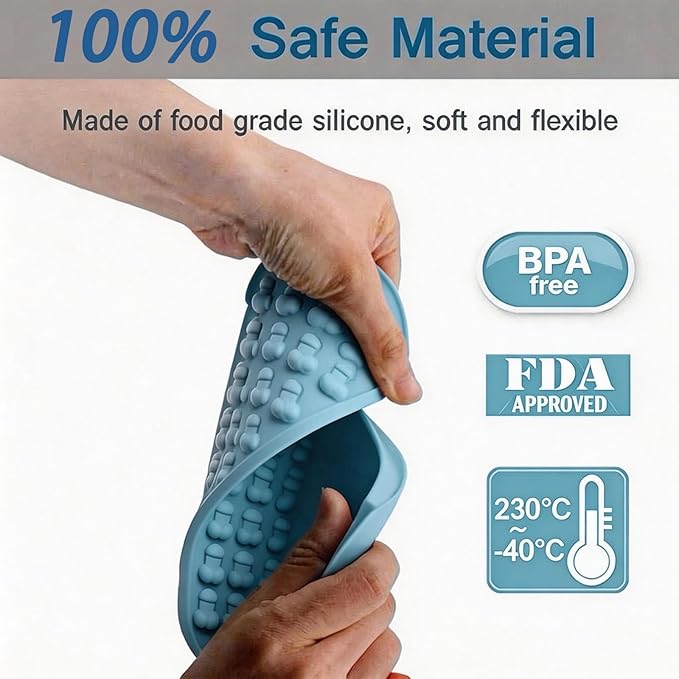 Silicone Chocolate Candy Mold,Siliconeice Ice Cube Tray Mold for Cocktails,Silicone Molds for Chocolate Resin Food Crafts Soap (blue)