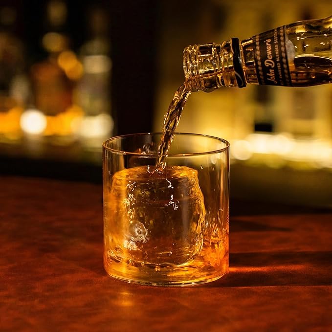 GLAZER mini, Clear Barrel Ice Mold for Whiskey