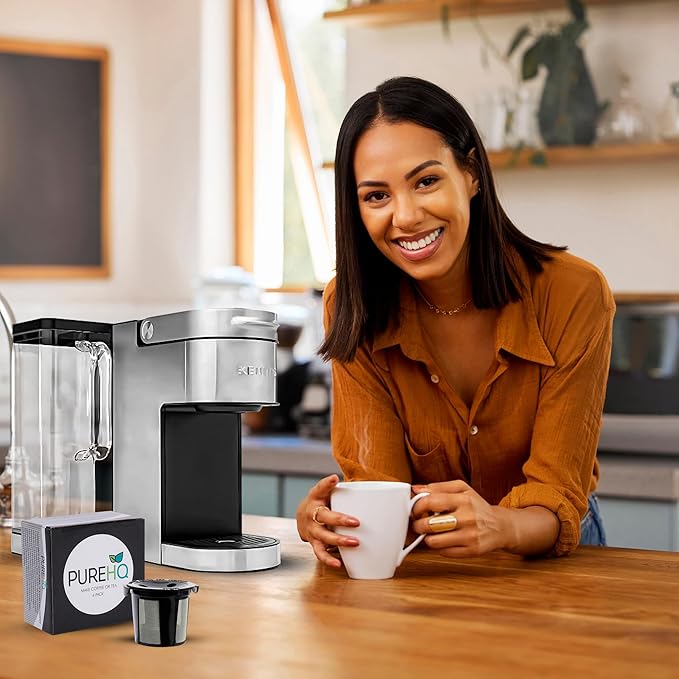 Reusable K Cups for Keurig Supreme, K Supreme Plus, K Slim, K-Brew Chill, K Duo Hot and Iced Gen 2 by PureHQ - Refillable Kcup for Keurig Coffee Maker - MultiStream Coffee Pods Filter - 4 Pack