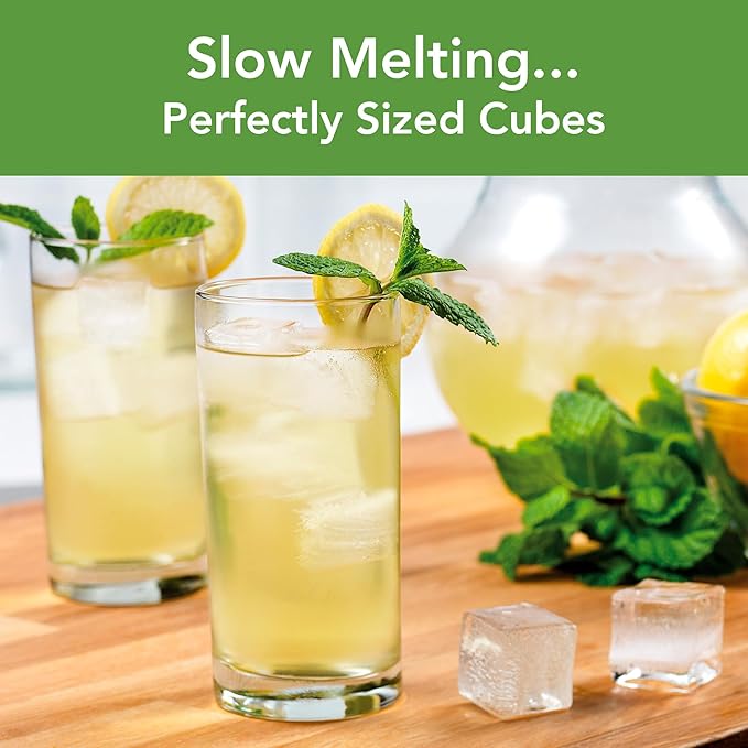 Tovolo Silicone Ice Cube Tray with Lid for Freezer Oyster Gray, Dishwasher Safe BPA Free Silicone Ice Cube Mold Tray with Cover, Easy Release 1 Inch Ice Cube for Coffee Cocktails Bourbon Whiskey