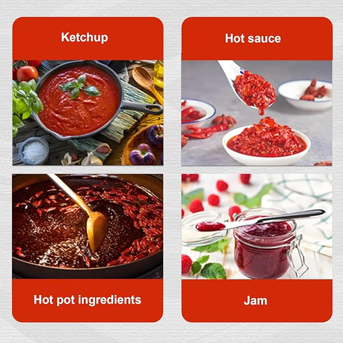 40L Automatic Food Mixer 110V 180W Stainless Steel Food Mixer Hot Pot Seasoning Bottom Soup Sauce Stirrer Frying Machine, One-button start, Adjustable stirring speed, Adjustable mixing scraper
