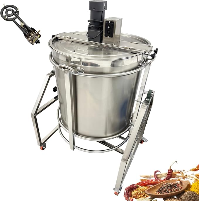 500W Electric Pot Stirrer 98L/25.9gal Automatic Food Mixer with Bottom Rotation Bracket Suitable for Natural Gas, for Soup, Porridge and other Food Mixing 110V