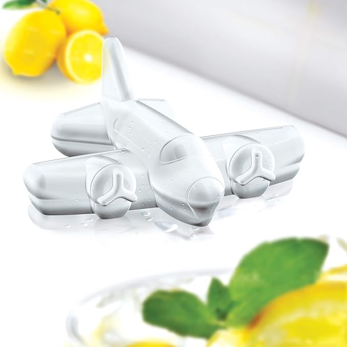 Tovolo Novelty Airplane Ice Cube Mold Trays, Flexible Silicone, Dishwasher Safe