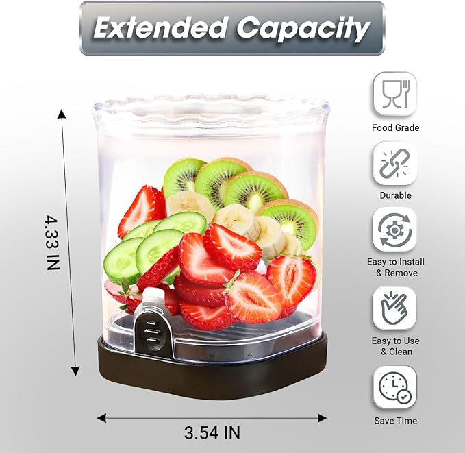 Fruit Cutter and Chopper – Cup Slicer for Strawberry, Grape, Banana, Mushroom, Kitchen Gadget for Fruits and Vegetables, Compact Slicing Tool (Black)