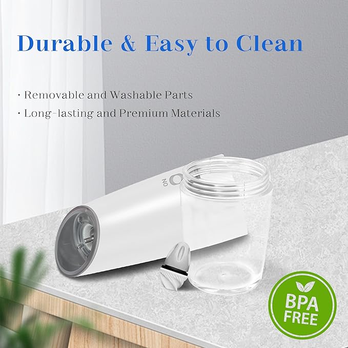 UNNEES Rechargeable Electric Salt and Pepper Grinder Set, Gravity Activated, Adjustable Coarseness, LED Light, USB Charging, Ceramic Core, 150ml Transparent Hopper, Black + White