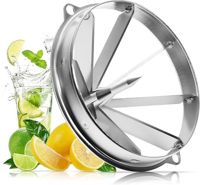 WICHEMI 8 Section Blade for Commercial Easy Wedger Lemon Cutter Blade Stainless Steel Fruit Lime Slicer Vegetable Chopper Dicer 8 Wedger Blade