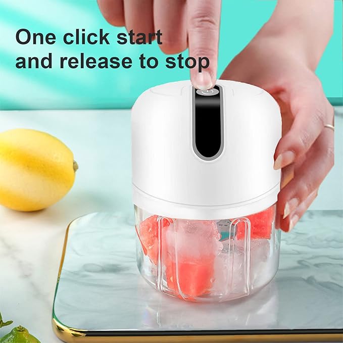 White S7 Electric Ice Crusher, Shaver & Maker - Portable, Ideal for Home, Restaurants & Cafes
