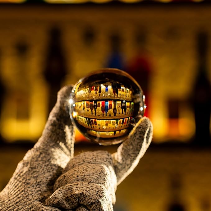 GLAZER mini, Clear Sphere Ice Mold, Ball Ice Cube Maker for Whiskey