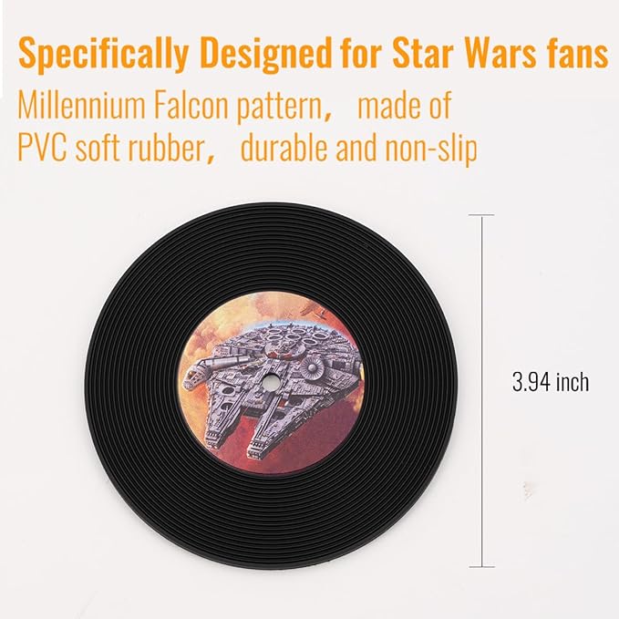 Star Wars Death Star Ice Cube Mold, Round Ice Cube Mold for Whiskey, Bourbon,Cocktails (2Packs+Millennium Falcon Bottle Opener+Coaster+Starry Bag)