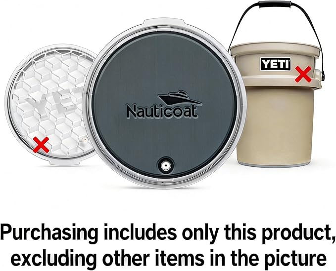 EVA Mat Cooler Pad, 11.4" Non Skid Bucket Cooler Pad, Peel & Stick Application EVA Foam Cooler Pad for Yeti Bucket with Lid, Yeti Load Out Bucket Lid