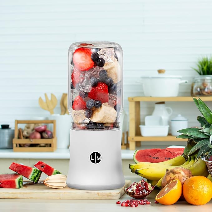 Personal Portable Blender for BALL Mason Jar, Blender Attachment Designed for wide mouth jars by Le Marq Design.