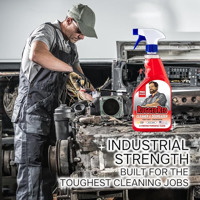 Industrial-Strength Cleaner & Degreaser – Heavy-Duty Kitchen Degreaser Spray for Chefs & Catering, USA-Made, Citrus Scent, 32oz (3 Bottles)