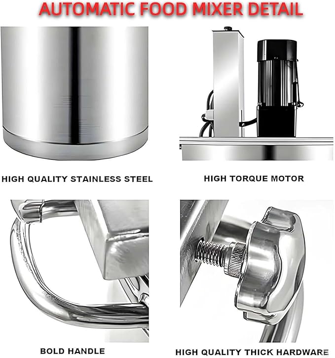 Automatic Food Mixer 15L/25L/40L/60L,Commercial Automatic Pot Stirrer,Stainless Steel Mixing Machine,Adjustable Speed Control for Making Jam, Sauce(40L)