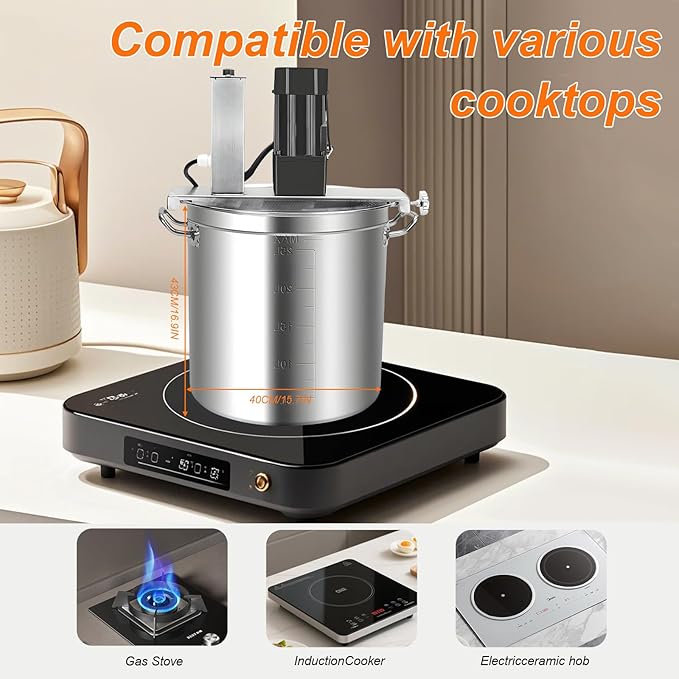 25L Commercial Automatic Food Mixer, Stainless Steel, 4-Blade Stirring Scraper, Adjustable Speed Control, for Restaurant & Industrial Use