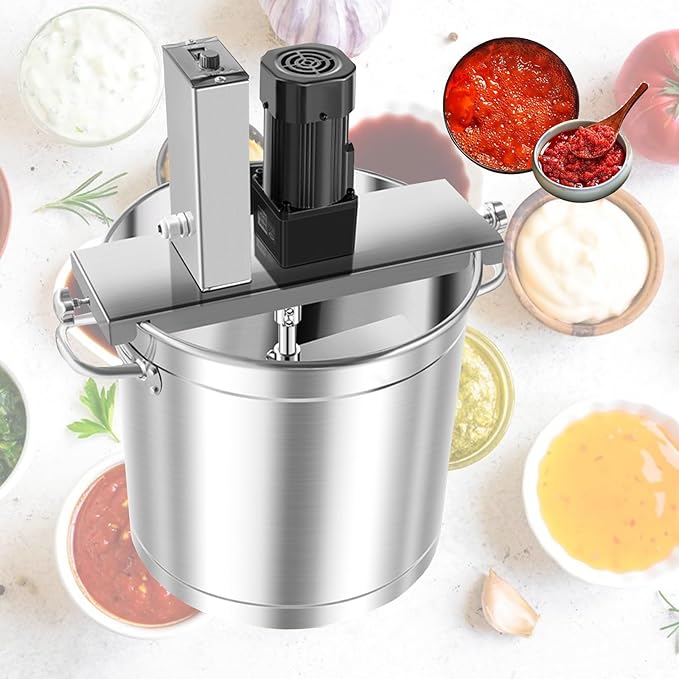 Commercial Automatic Stir, Food Mixer Pot Stirrer Mixer,Automatic Cooking Machine Adjustable Stirring Speed,Commercial Pot Seasoning Bottom Soup Sauce Stirrer for for Making Jam, Sauce(85L)