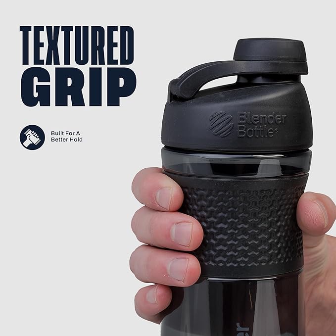 BlenderBottle SportMixer Shaker Bottle Perfect for Protein Shakes and Pre Workout, 28-Ounce, Teal