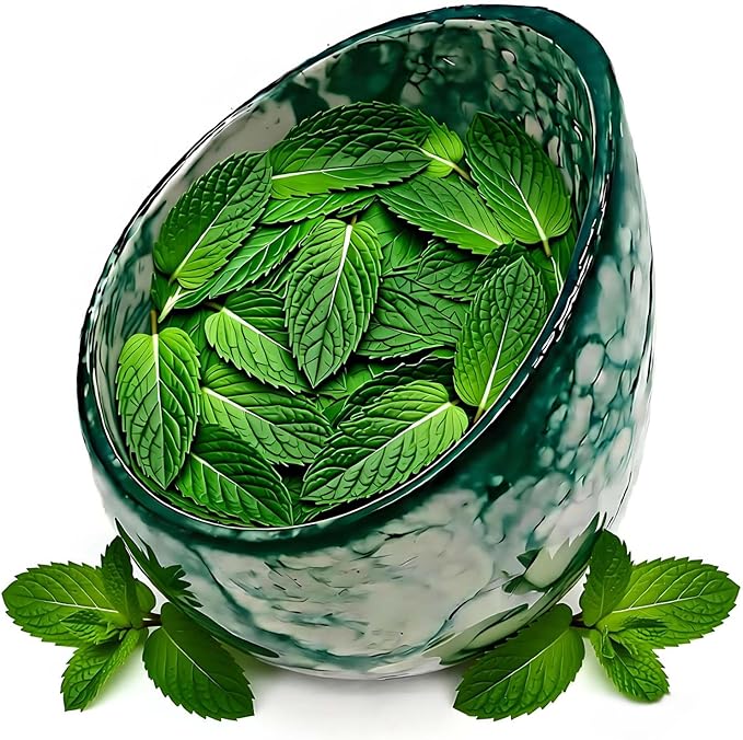 Pottery Herb Stripper Bowl Handmade Green Glazed Ceramic Kitchen Gadget with Four Sizes Holes for Rosemary Parsley Basil Kale Detach Leaves from Stem