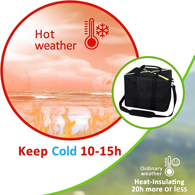 All-in-One Party Cooler Bag with Folding Design and Insulated Compartments -GETTOONE Ideal for Tailgating and Outdoor Events!