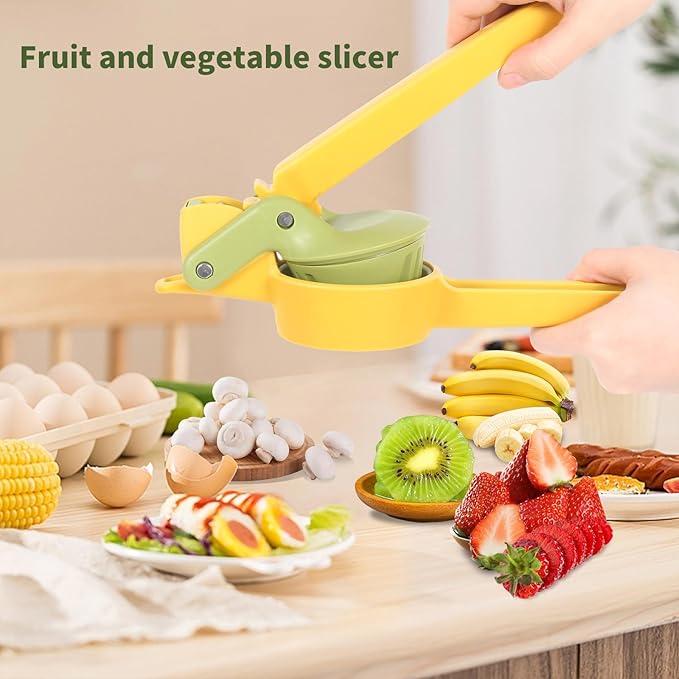Fruit & Vegetable Slicer Stainless Steel Strawberry Slicer, Banana Kiwi Cutter Mushroom Slicers Egg Slicers Vegetable Cutters Multifunctional Fresh Platter Making