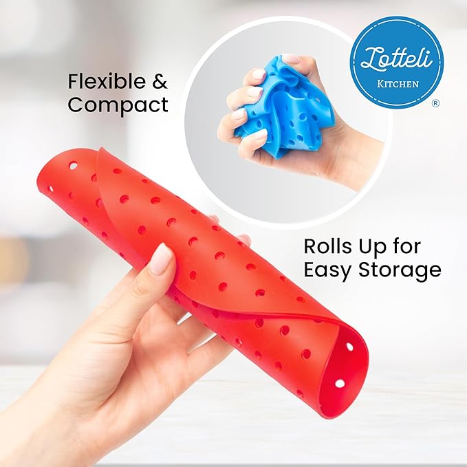 Reusable Air Fryer Liners Square Silicone Airfryer Liner - Easy to Clean Air Fryer Accessories As Seen on the Today Show - Dishwasher Safe Non-Stick Parchment Paper Replacement 3 Pack for 2QT - 6.5"