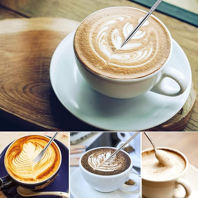 Milk Frothing Pitchers-12oz/350ML Stainless Steel Steaming Pitchers, Scale Coffee/Milk/Cappuccino/Latte Art Barista Steam Pitchers