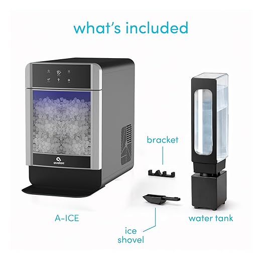 Avalon Nugget Ice Maker Chewable Ice 38 lbs Per Day, One Click Operation, Large Ice Storage, 1 Gallon Water Tank