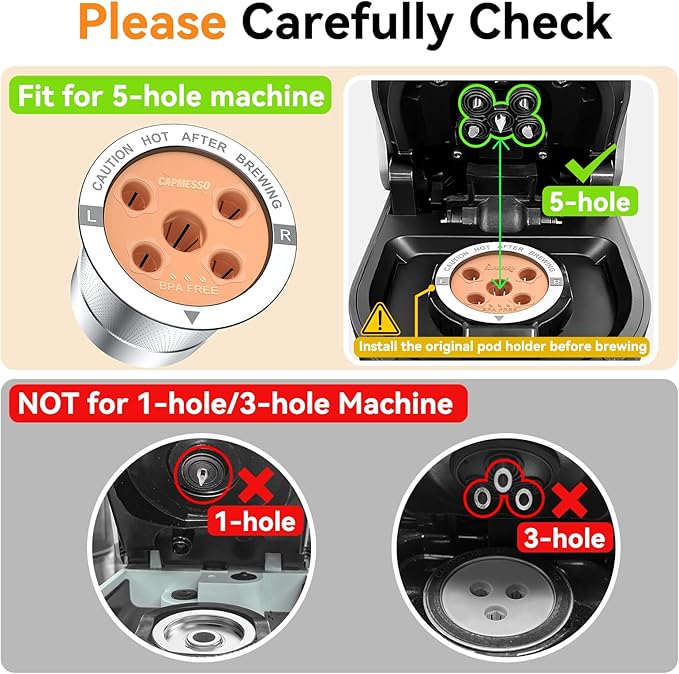 CAPMESSO Reusable K Cups for Keurig: 2025 Updated My K Cup Stainless Steel Coffee Filter Refillable Coffee Pods for K Supreme/K Slim/k-Duo Gen 2/K-Brew Chill with Multistream Technology (1 Pack)
