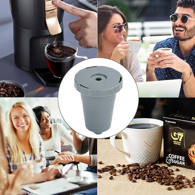 3 Pack Reusable Coffee Pods, Reusable Coffee Filters Fit for 1.0 Brewers, K-Classic, K-Mini, Universal Fit B30 B40 B50 B60 B70 Series