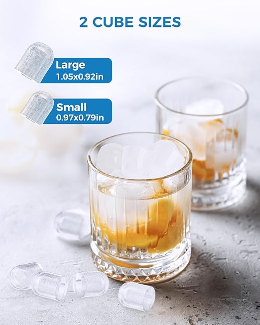 Electactic Ice Maker Countertop 26.5Lbs/24H 8 Bullet ICES in 6 Mins – Self Cleaning Portable Ice Maker for Home Use, Office & Party, with Ice Basket and Scoop