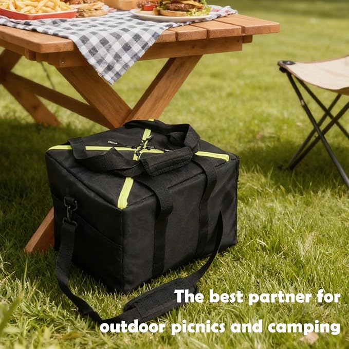 All-in-One Party Cooler Bag with Folding Design and Insulated Compartments -GETTOONE Ideal for Tailgating and Outdoor Events!