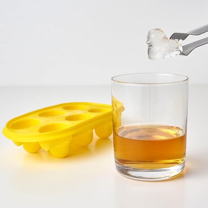 TrueZoo Quack the Ice Duck Ice Cube Tray, Easy Release Silicone Mold for Whiskey, Cocktails, Iced Tea, Jello Shots, Chocolates, Frozen Treats, Novelty Kitchen & Home Bar Gifts, Set of 1, Yellow