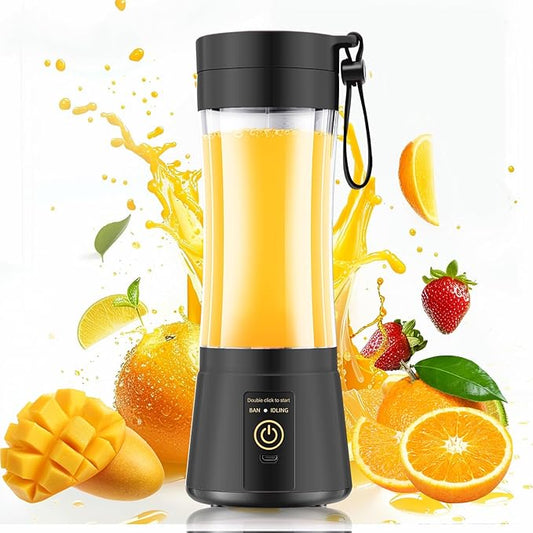 Portable Blender for Smoothies & Shakes - Personal Blender with 12Oz Traveling Cup, BAP Free, 6 Stainless Steel Blades, Freshly Squeezed for Office/Picnic/Sports