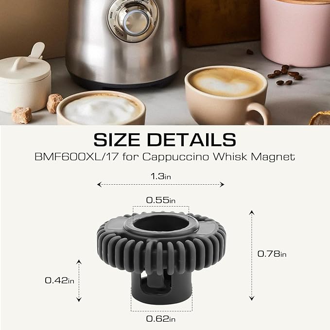BMF600XL/17Cappuccino Whisk Disc Magnet Replacement Part - for Breville Milk Frother, Milk Cafe Automatic Milk Frother Accessories